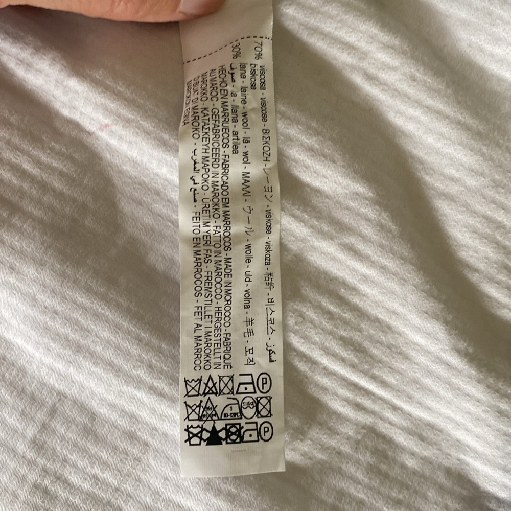BNWT ZARA off shoulder grey long sleeve top - Picture 5 of 7